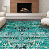 Elegant Earthy Circular Tapestry(Blue)