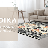 Rustic Earthy Toned Linear Design(Black)