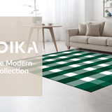 Fresh Green and White Grids(Green)