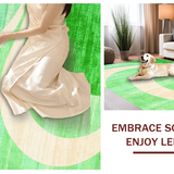 Elegant Light Green Geometric Motif(Green)