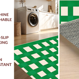 Luxurious Earthy Checkered Motif(Green)