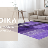 Ultra Soft Area Rug, Non Slip, Stain Resistant, Washable Area Rugs for Living Room, Bedroom, Cozy Plush Textured Accent Piece(Purple)