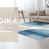 Ultra Soft Area Rug, Non Slip, Stain Resistant, Washable Area Rugs for Living Room, Bedroom, Minimalist Soft Blue Tones(Blue)