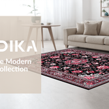 Contemporary Abstract Bloom Style(Black)