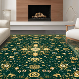 Artful Vintage Swirl Design in Tan(Green)