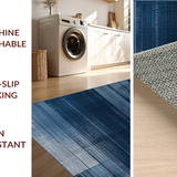 Elegant Navy Grey Abstract Waves(Blue)