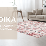 Ultra Soft Area Rug, Non Slip, Stain Resistant, Washable Area Rugs for Living Room, Bedroom, Coquette Bow Accent Rug, Girly Room Decor(Pink)