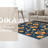 Ornate Floral Geometric Fusion(Blue)