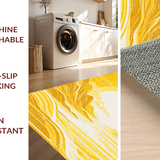 Chic Abstract Wavy Lines Aesthetic(Yellow)