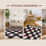 Chic Abstract Gray Tiled Composition(Beige)