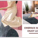 Ultra Soft Area Rug, Non Slip, Stain Resistant, Washable Area Rugs for Living Room, Bedroom, Modern Abstract Grey Pink Living Room Area Rug(Pink)