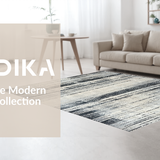 Ultra Soft Area Rug, Non Slip, Stain Resistant, Washable Area Rugs for Living Room, Bedroom, Farmhouse Style Black White Rug:  Woven Entryway Accent(Gray)