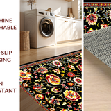 Contemporary Bold Floral Palette(Black)