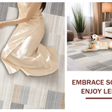 Elegant Color Block Geometric Arrangement(Beige)