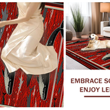 Elegant Black Whale Silhouette(Red)