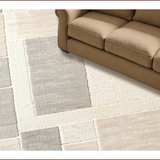 Ultra Soft Area Rug, Non Slip, Stain Resistant, Washable Area Rugs for Living Room, Bedroom, Neutral Handmade Bedroom Area Rug for High Traffic(Beige)