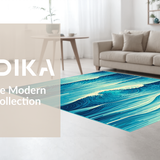 Dynamic Teal Wave Aesthetic(Blue)