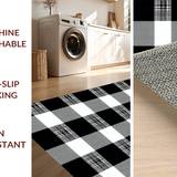 Cozy Minimalist Checked Texture(Black)