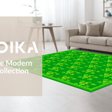 Festive Clover Patterned Welcome Mat(Green)