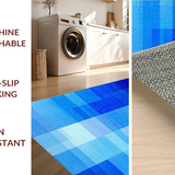 Ultra Soft Area Rug, Non Slip, Stain Resistant, Washable Area Rugs for Living Room, Bedroom, Serene Oceanic Color Palette(Blue)