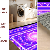 Ultra Soft Area Rug, Non Slip, Stain Resistant, Washable Area Rugs for Living Room, Bedroom, Whimsical Colorful Fantasy Theme(Purple)