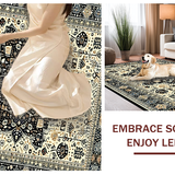 Eclectic Round Rustic Ornamentation(Beige)