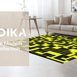 Ultra Soft Area Rug, Non Slip, Stain Resistant, Washable Area Rugs for Living Room, Bedroom, Stylish Quirky Bathroom Accent(Yellow)