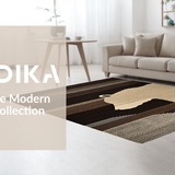 Ultra Soft Area Rug, Non Slip, Stain Resistant, Washable Area Rugs for Living Room, Bedroom, Trendy Muted Tone Shag Finish(Brown)