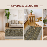 Ultra Soft Area Rug, Non Slip, Stain Resistant, Washable Area Rugs for Living Room, Bedroom, Contemporary Cheetah Inspired Design(Brown)