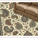 Ultra Soft Area Rug, Non Slip, Stain Resistant, Washable Area Rugs for Living Room, Bedroom, Neutral Tone Kitchen Rug with Non-Slip Rubber Backing(Beige)