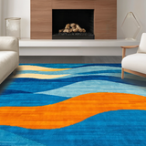 Vibrant Colorful Symmetrical Design(Blue)