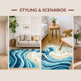 Charming Textured Beach Vibes(Blue)