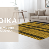 Ultra Soft Area Rug, Non Slip, Stain Resistant, Washable Area Rugs for Living Room, Bedroom, Edgy Modernist Animal Design Approach(Gold)