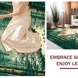 Ultra Soft Area Rug, Non Slip, Stain Resistant, Washable Area Rugs for Living Room, Bedroom, Stylish Contemporary Animal Illustration(Green)