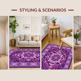 Whimsical Tie Dye Circular Design(Purple)