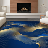 Dynamic Blue Grey Fusion Artistry(Blue)