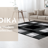 Elegant Monochrome Checkered Style(Black)