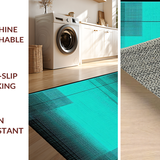 Chic Geometric Teal and Black Blend(Blue)