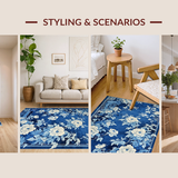 Artful Blue and White Symmetrical(Blue)