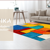 Ultra Soft Area Rug, Non Slip, Stain Resistant, Washable Area Rugs for Living Room, Bedroom, Abstract Sky Collection Novel(Blue)
