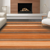 Ultra Soft Area Rug, Non Slip, Stain Resistant, Washable Area Rugs for Living Room, Bedroom, Whimsical Colorful Meditation Accent(Orange)