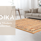 Cozy Textured Ogee Style Runner(Beige)