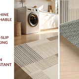 Ultra Soft Area Rug, Non Slip, Stain Resistant, Washable Area Rugs for Living Room, Bedroom, Inviting Rustic Minimalist Look(Beige)
