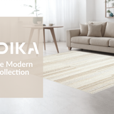 Ultra Soft Area Rug, Non Slip, Stain Resistant, Washable Area Rugs for Living Room, Bedroom, Elegant Beige Shaggy Grid Motif(Beige)
