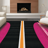 Ultra Soft Area Rug, Non Slip, Stain Resistant, Washable Area Rugs for Living Room, Bedroom, Stylish Minimalist Diamond Arrangement(Pink)
