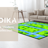 Colorful Traffic Map Illustration(Green)