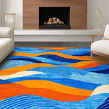 Chic Contemporary Abstract Design(Blue)