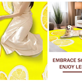 Cute Abstract Lemon Artistry(Yellow)