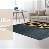 Ultra Soft Area Rug, Non Slip, Stain Resistant, Washable Area Rugs for Living Room, Bedroom, Sleek Contemporary Cheetah Aesthetic(Gray)