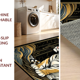 Ultra Soft Area Rug, Non Slip, Stain Resistant, Washable Area Rugs for Living Room, Bedroom, Earthy Animal Print Aesthetic(Gold)